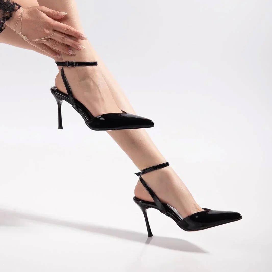 Black Patent Women's Stiletto – Stylish Model Suitable for Evening Combinations – Wholesale - Color: Black, Color Types: Patent leather - Image 1 of 4